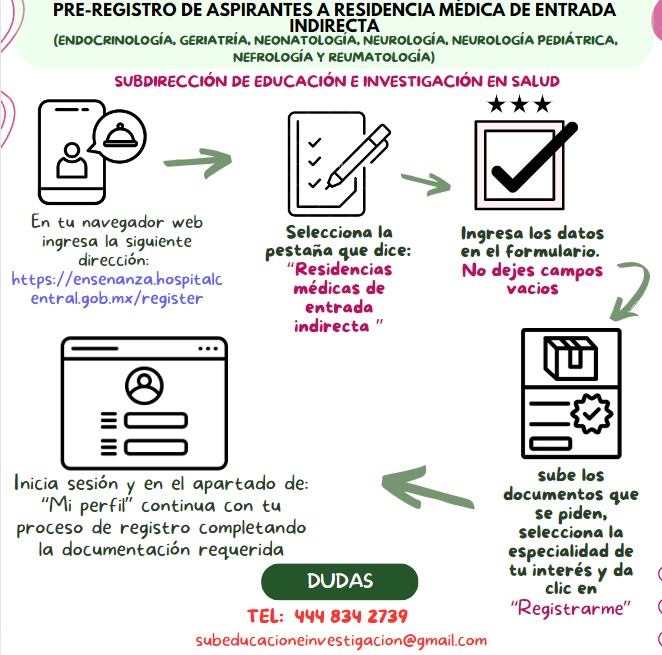 Inicio de pre-registro entrada indirecta